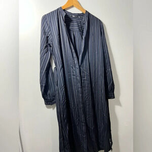 UNIQLO Striped Long-Sleeve Shirt Dress Size XS